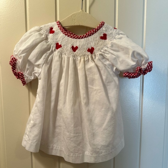 Smocked Valentines Shirt (no bottoms) - Picture 1 of 6